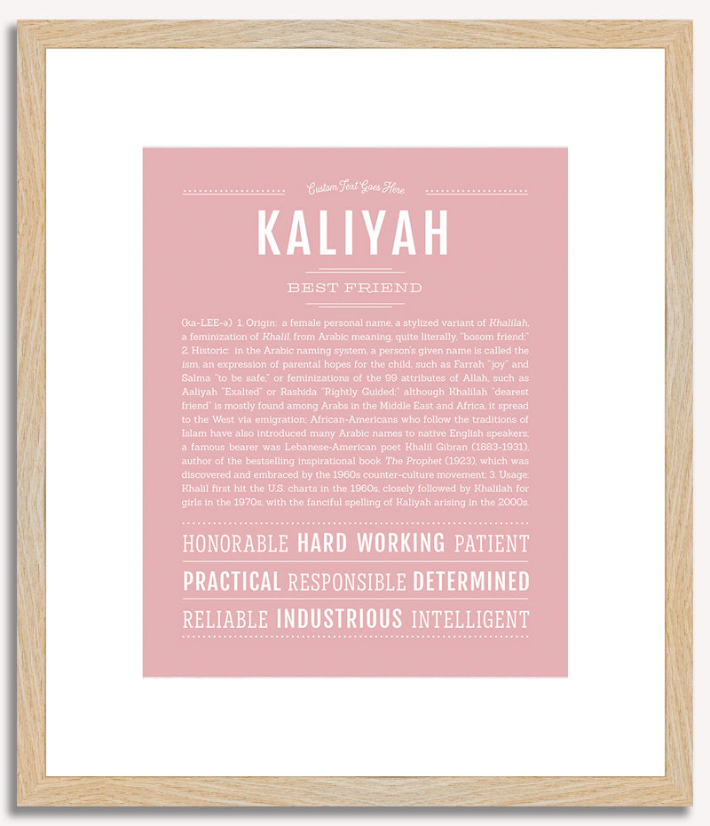 Kaliyah | Name Art Print