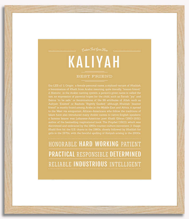 Kaliyah | Name Art Print