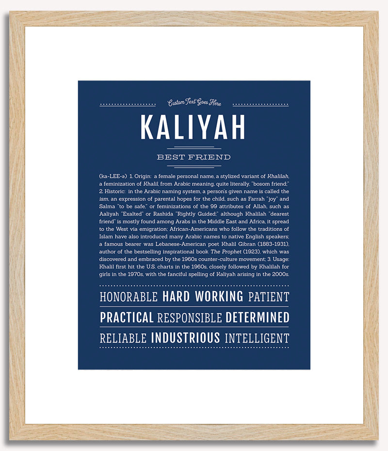 Kaliyah | Name Art Print