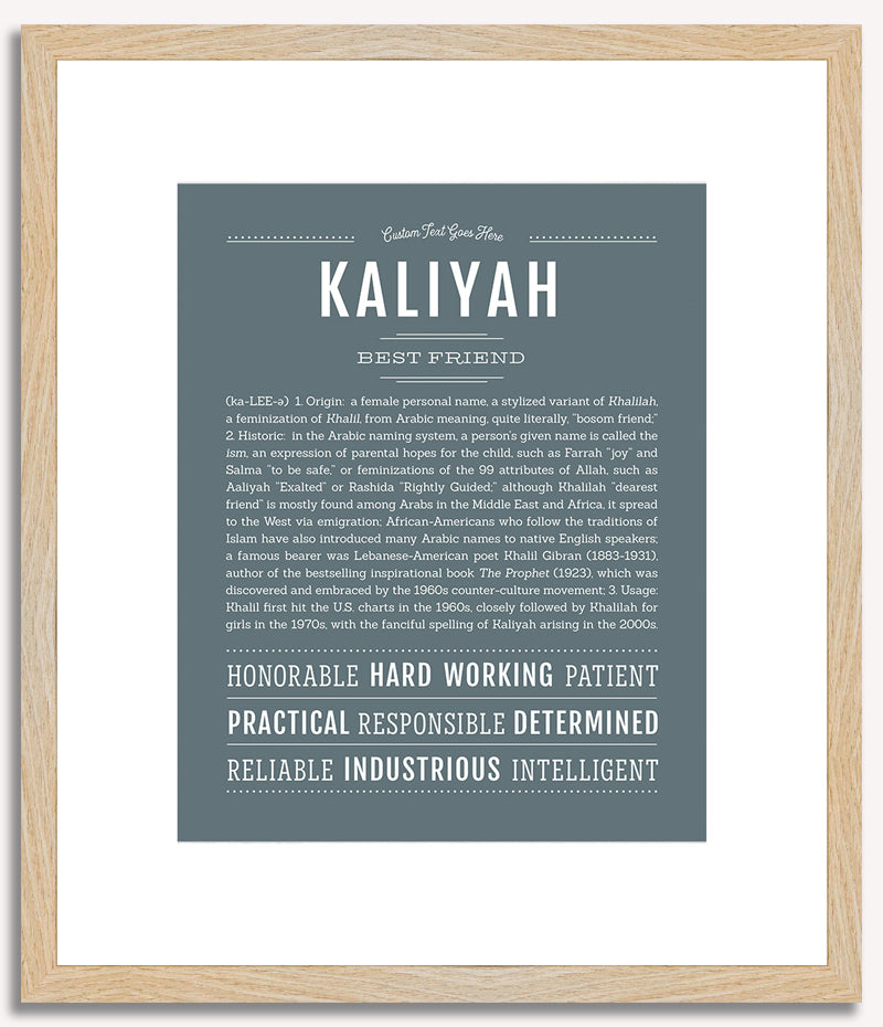 Kaliyah | Name Art Print