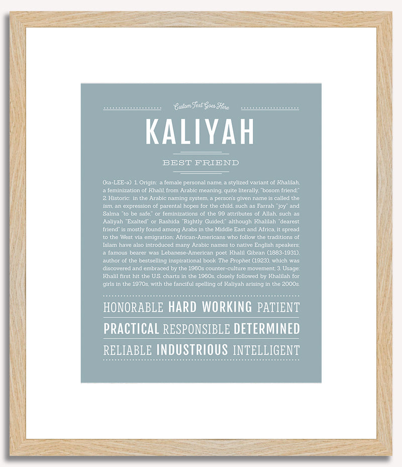 Kaliyah | Name Art Print