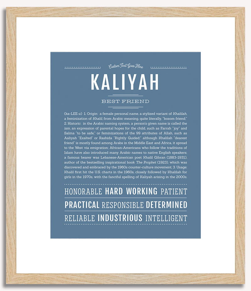 Kaliyah | Name Art Print