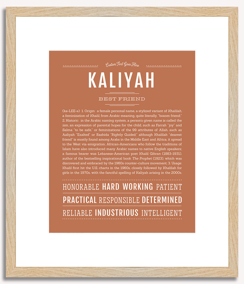 Kaliyah | Name Art Print