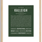 Kalleigh | Name Art Print