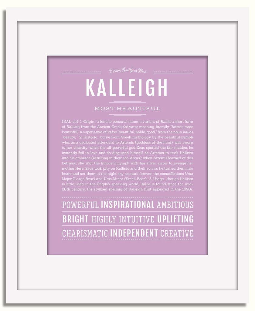 Frame Options | Lilac | White Frame, Matted