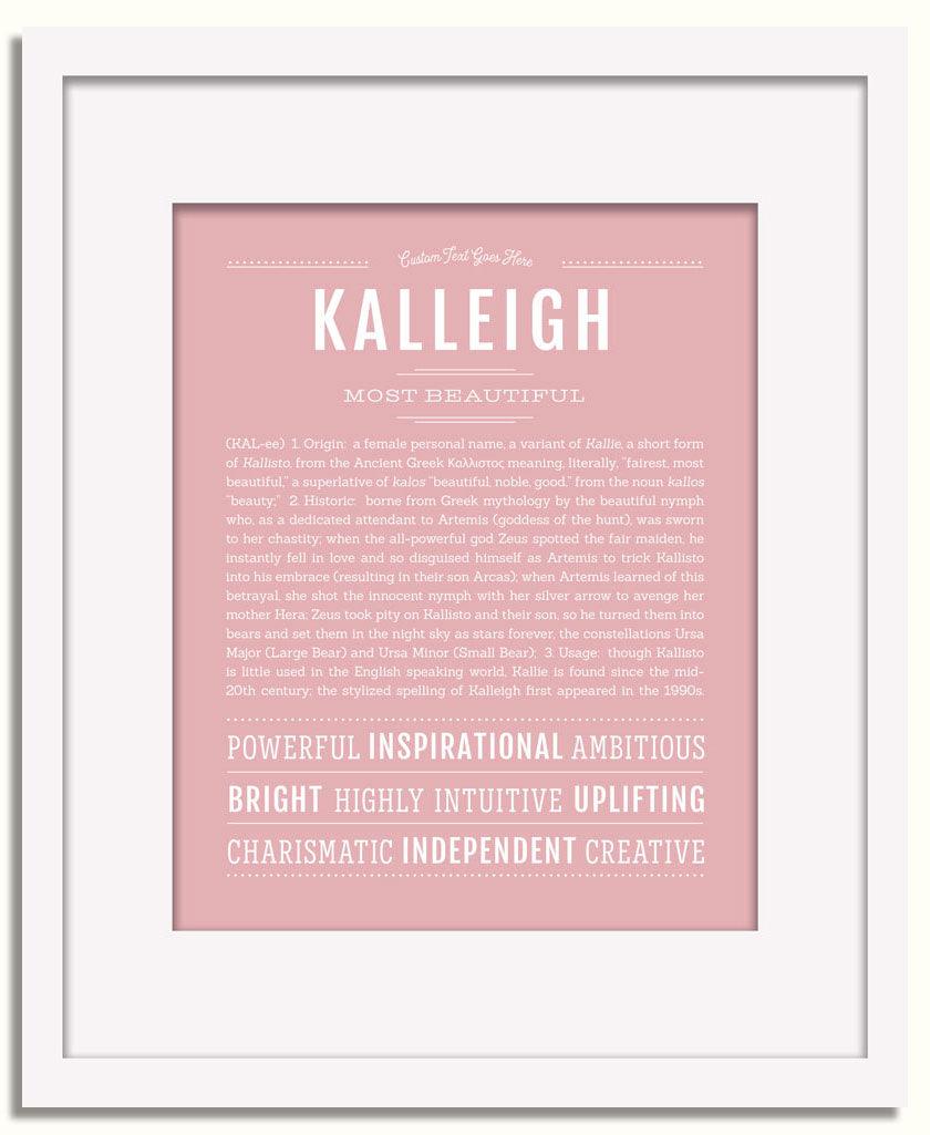 Frame Options | Dusty Rose | White Frame, Matted