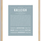 Kalleigh | Name Art Print