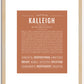 Kalleigh | Name Art Print