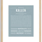 Kallen | Name Art Print