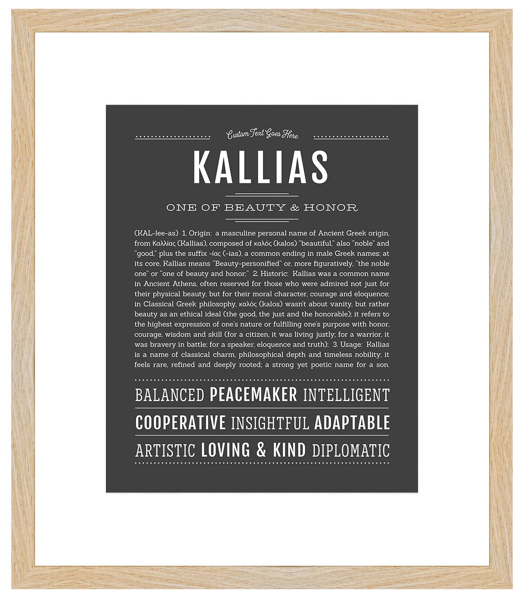 Frame Options | Charcoal Gray | Maple Frame, Matted