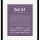 Frame Options | Deep Purple | Black Frame, Matted