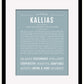 Frame Options | Powder Blue | Black Frame, Matted