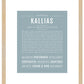 Frame Options | Powder Blue | Maple Frame, Matted