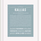 Frame Options | Powder Blue | White Frame, Matted