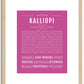 Kalliopi | Name Art Print