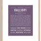 Kalliopi | Name Art Print