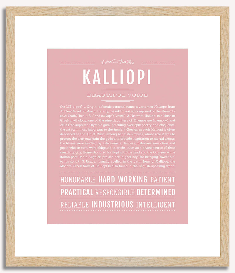 Kalliopi | Name Art Print