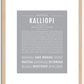 Kalliopi | Name Art Print