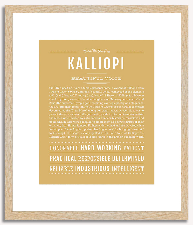 Kalliopi | Name Art Print