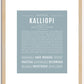 Kalliopi | Name Art Print