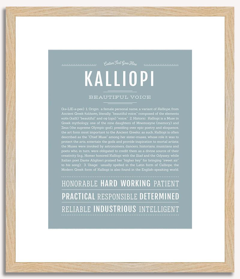 Kalliopi | Name Art Print