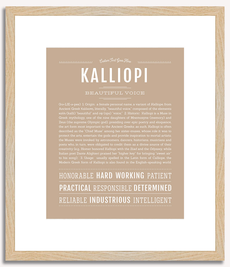 Kalliopi | Name Art Print