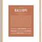 Kalliopi | Name Art Print