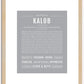 Kalob | Name Art Print