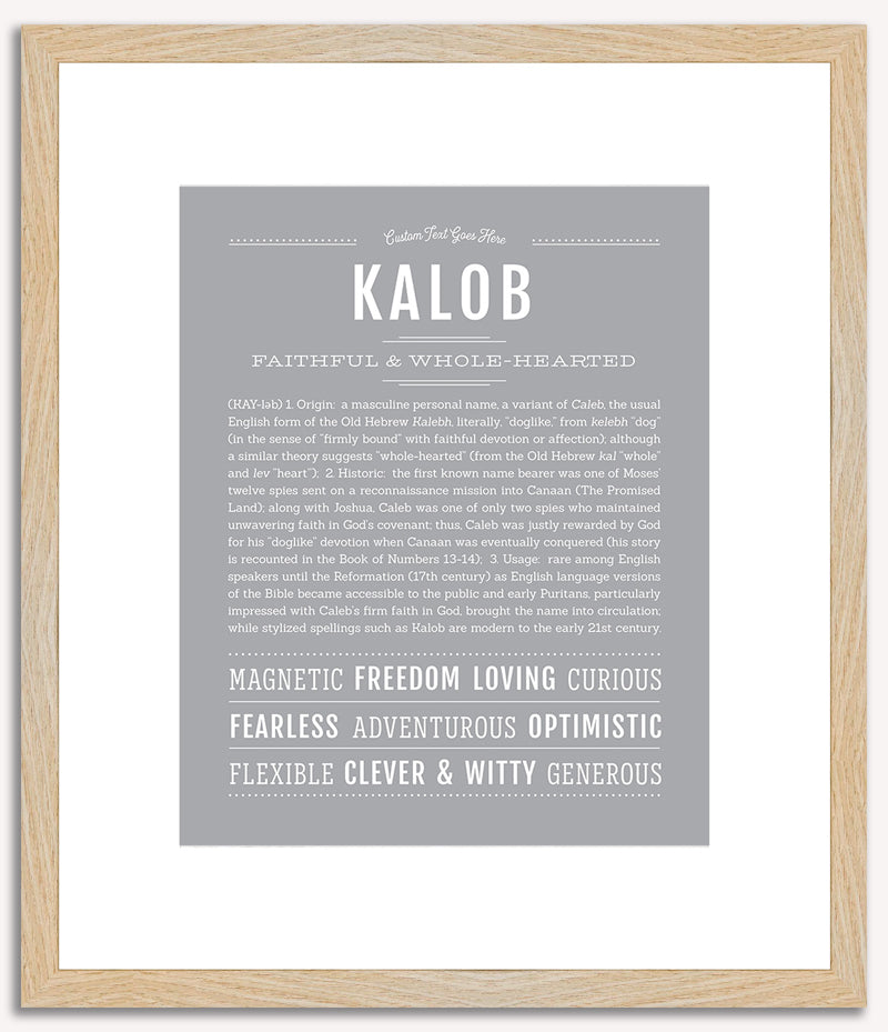 Kalob | Name Art Print