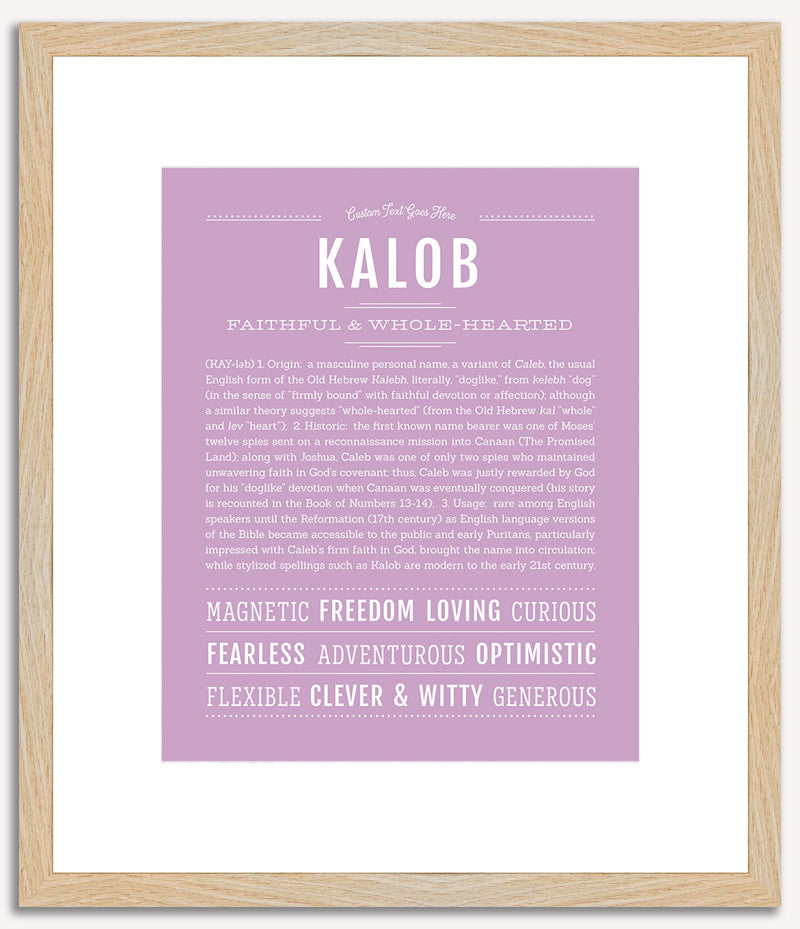 Kalob | Name Art Print