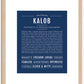 Kalob | Name Art Print