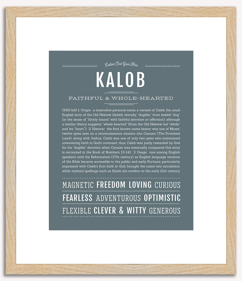 Kalob | Name Art Print