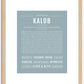 Kalob | Name Art Print