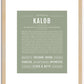 Kalob | Name Art Print