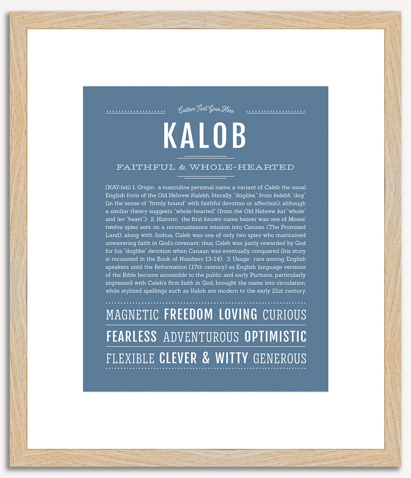 Kalob | Name Art Print