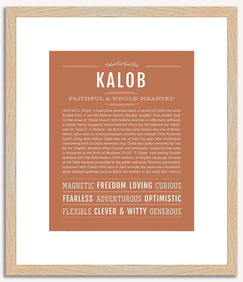 Kalob | Name Art Print