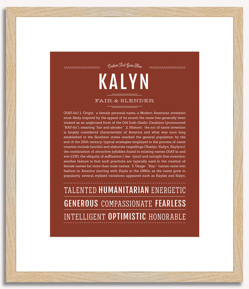 Kalyn | Name Art Print