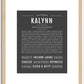 Kalynn | Name Art Print