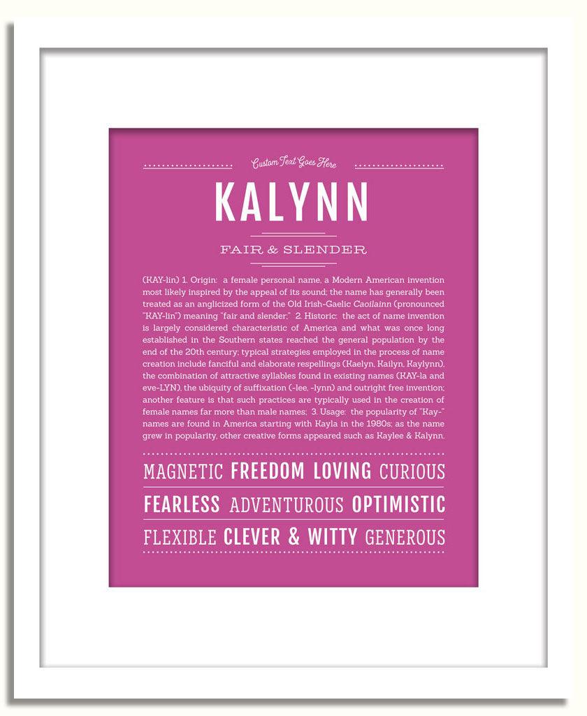 Frame Options | Dark Pink | White Frame, Matted