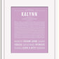 Frame Options | Lilac | White Frame, Matted