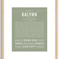 Kalynn | Name Art Print