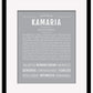 Kamaria | Name Art Print