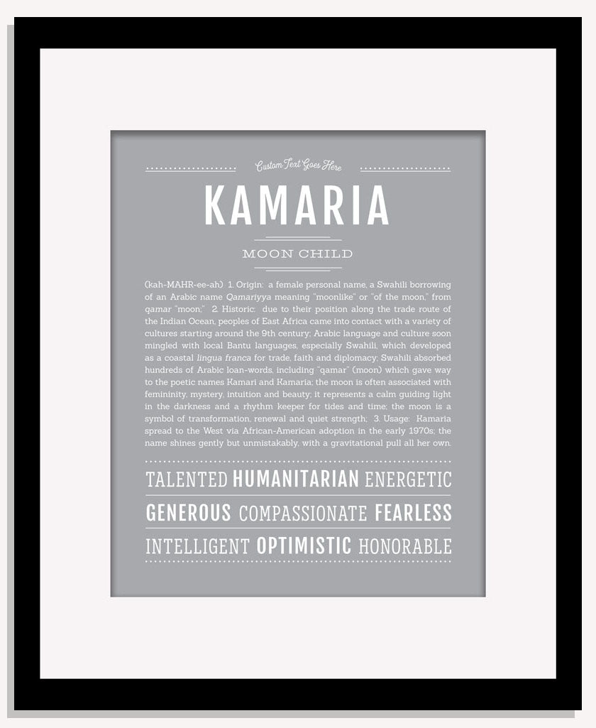 Kamaria | Name Art Print