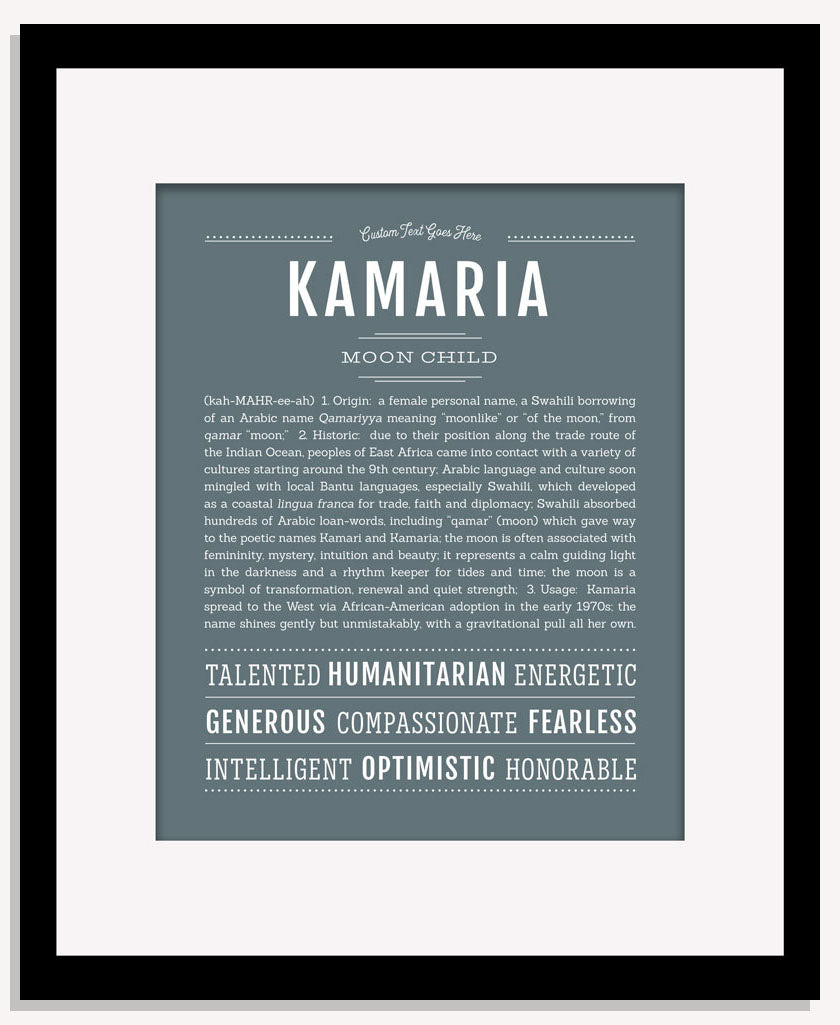 Kamaria | Name Art Print