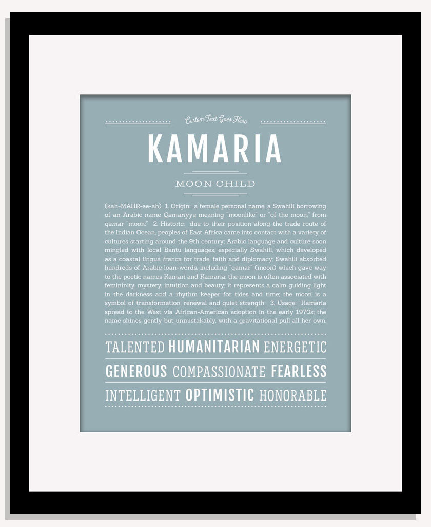 Kamaria | Name Art Print