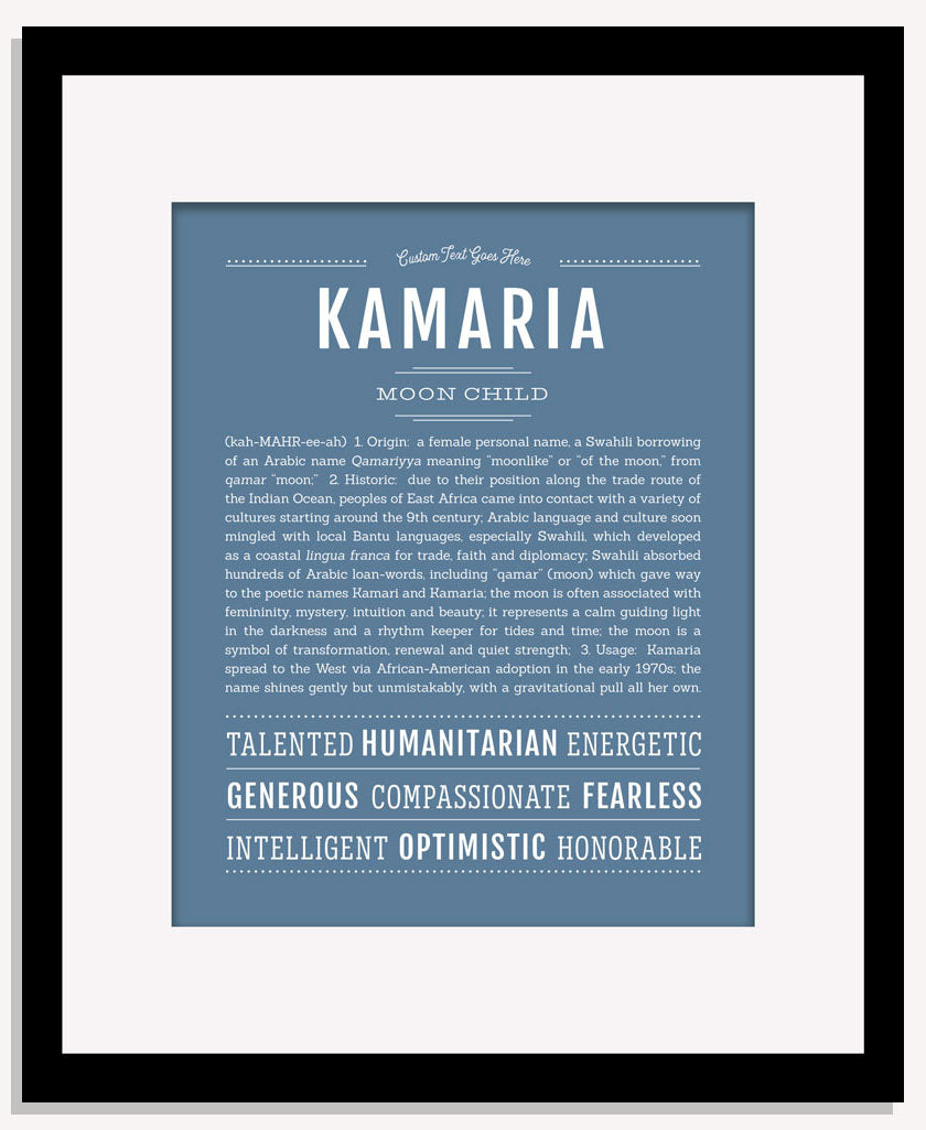 Kamaria | Name Art Print