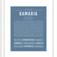 Kamaria | Name Art Print