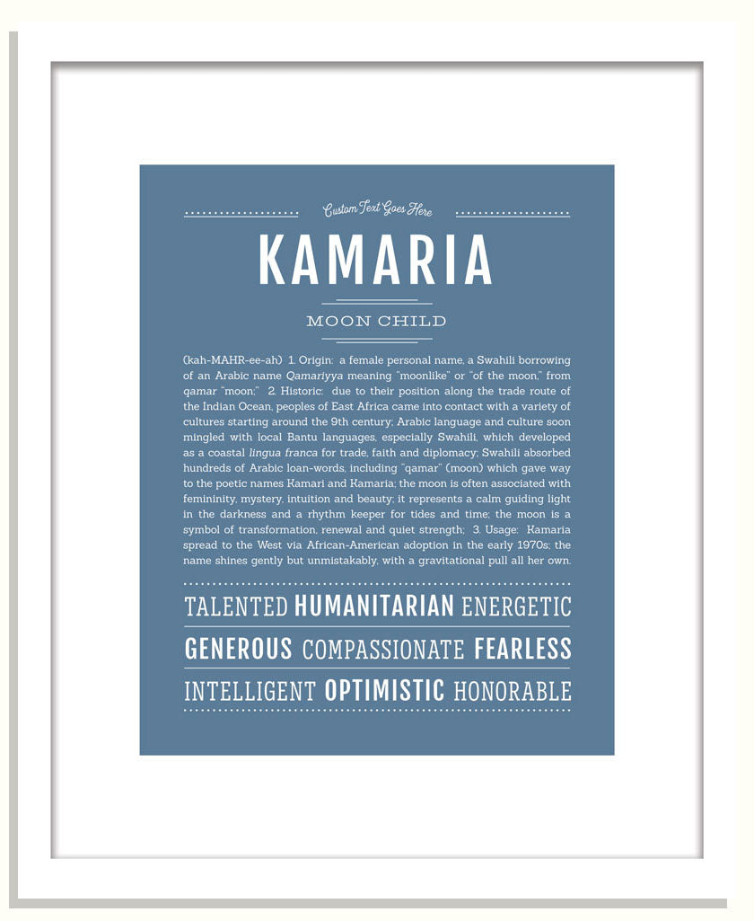 Kamaria | Name Art Print