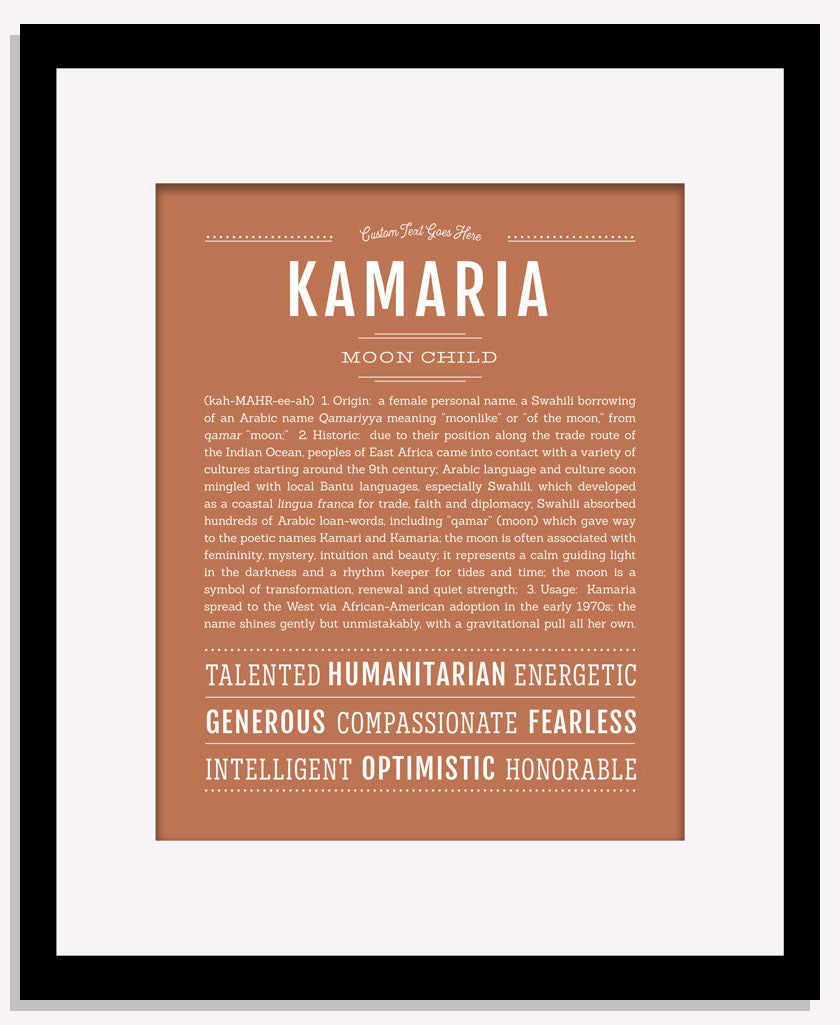 Kamaria | Name Art Print