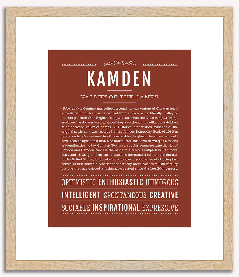 Kamden | Name Art Print